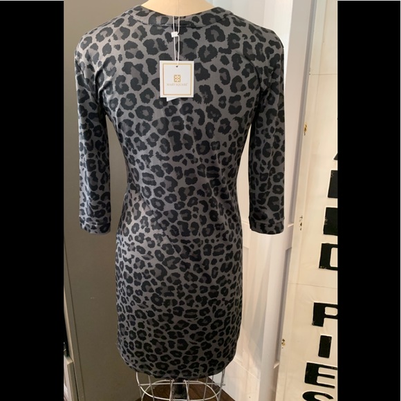 NWT Mary Square Comfy Leopard Dress XS - Picture 2 of 4